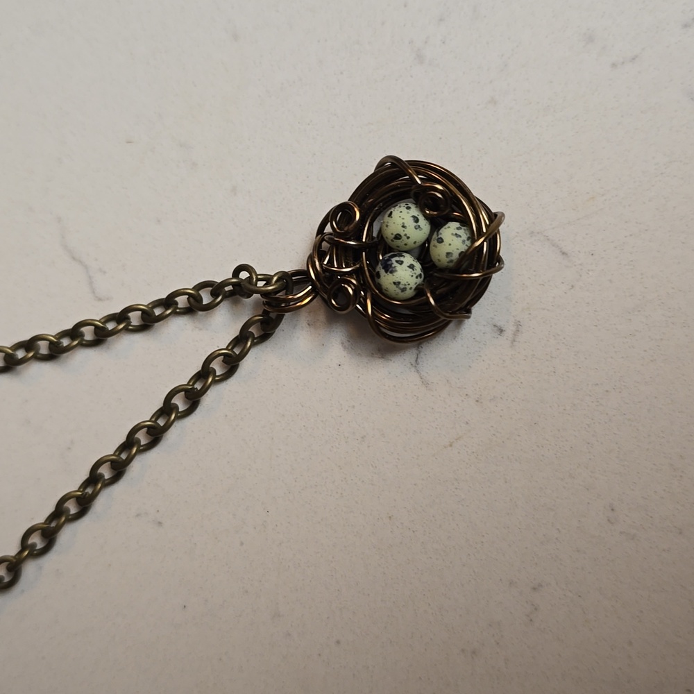 Handmade Birdsnest necklace